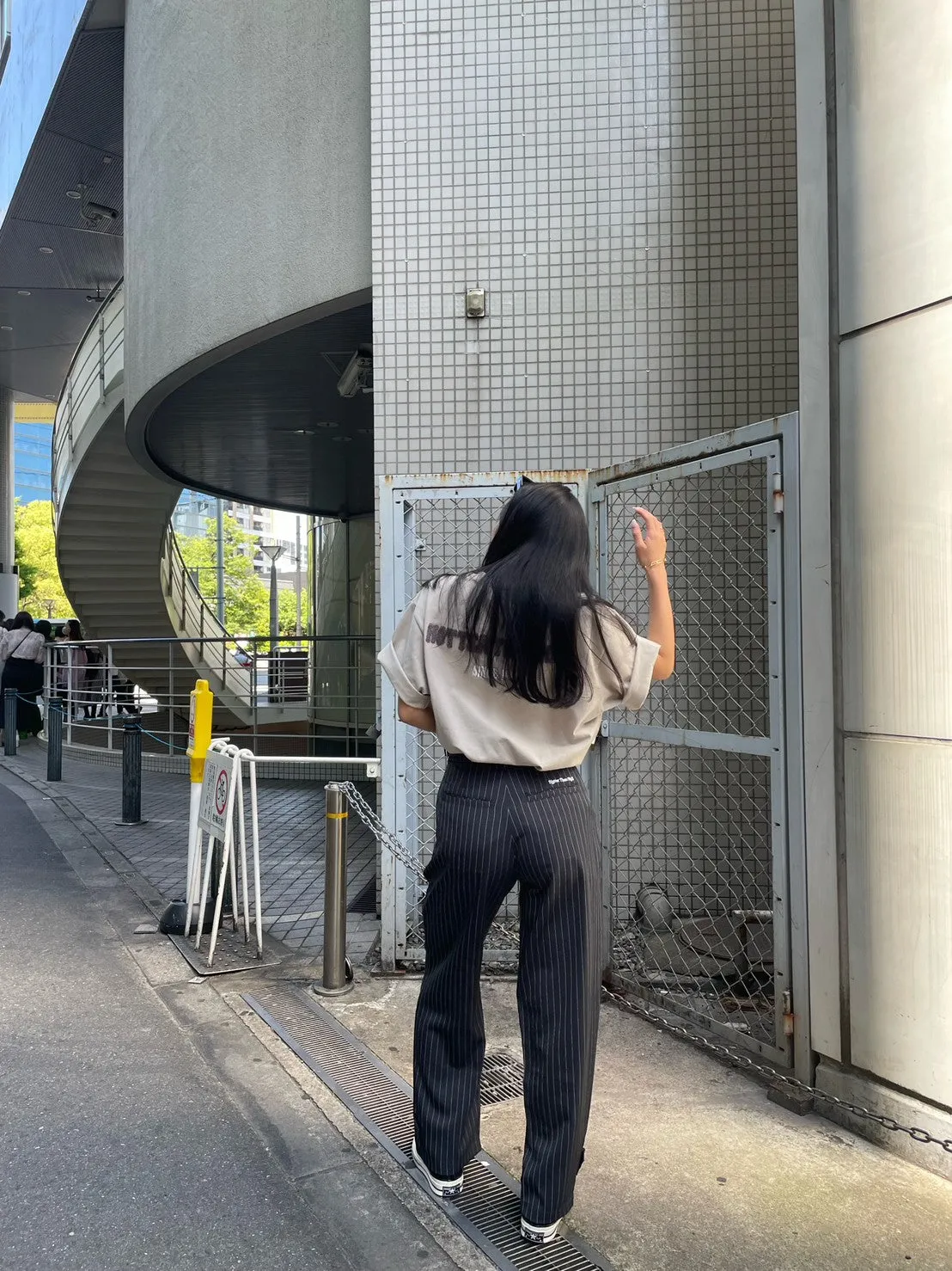 stripe slacks