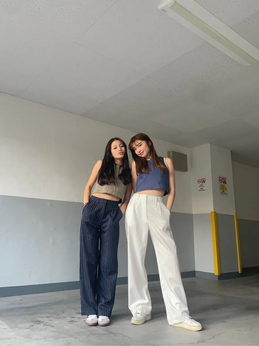 stripe slacks