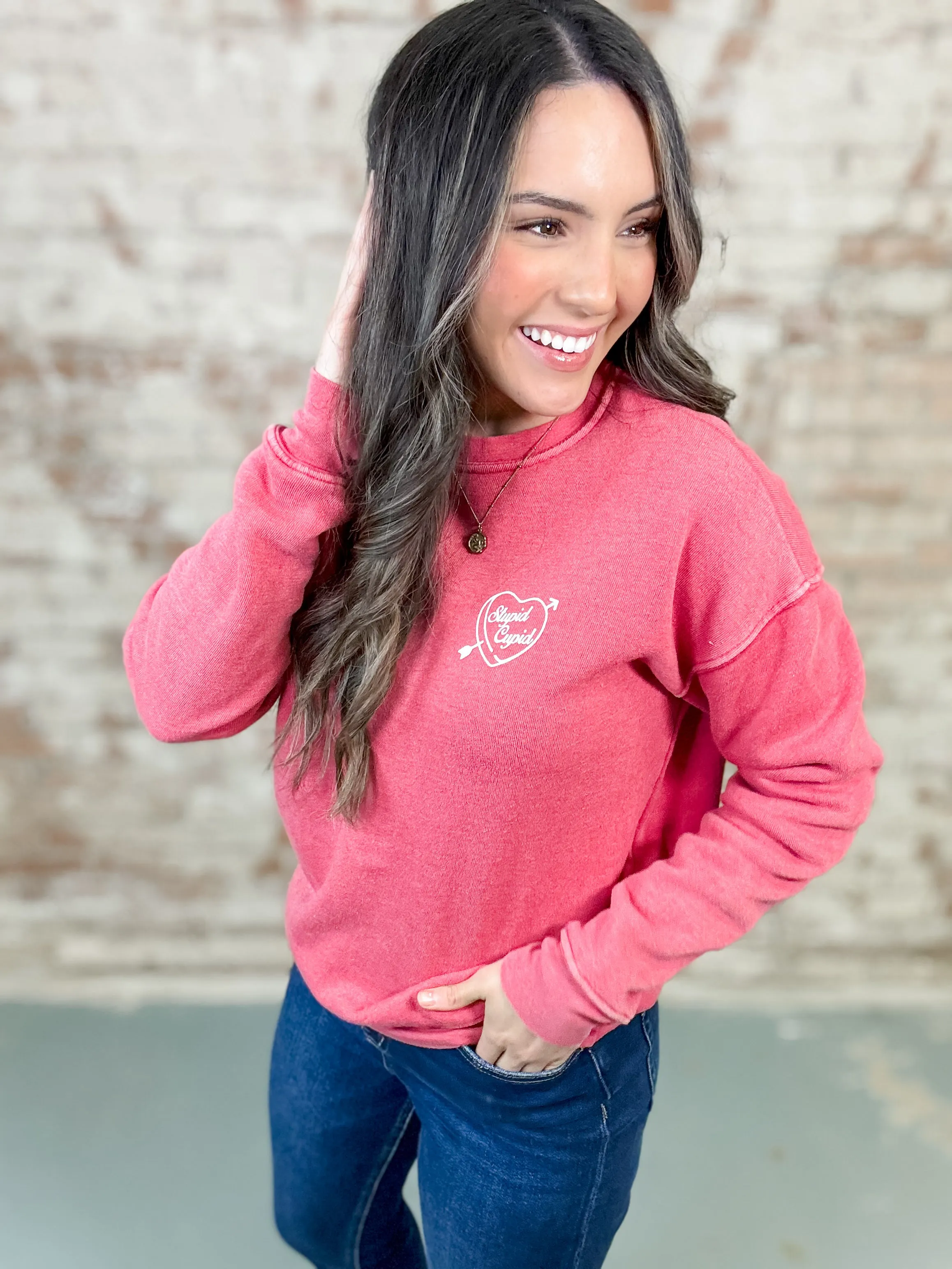 Stupid Cupid Sweatshirt - FINAL SALE