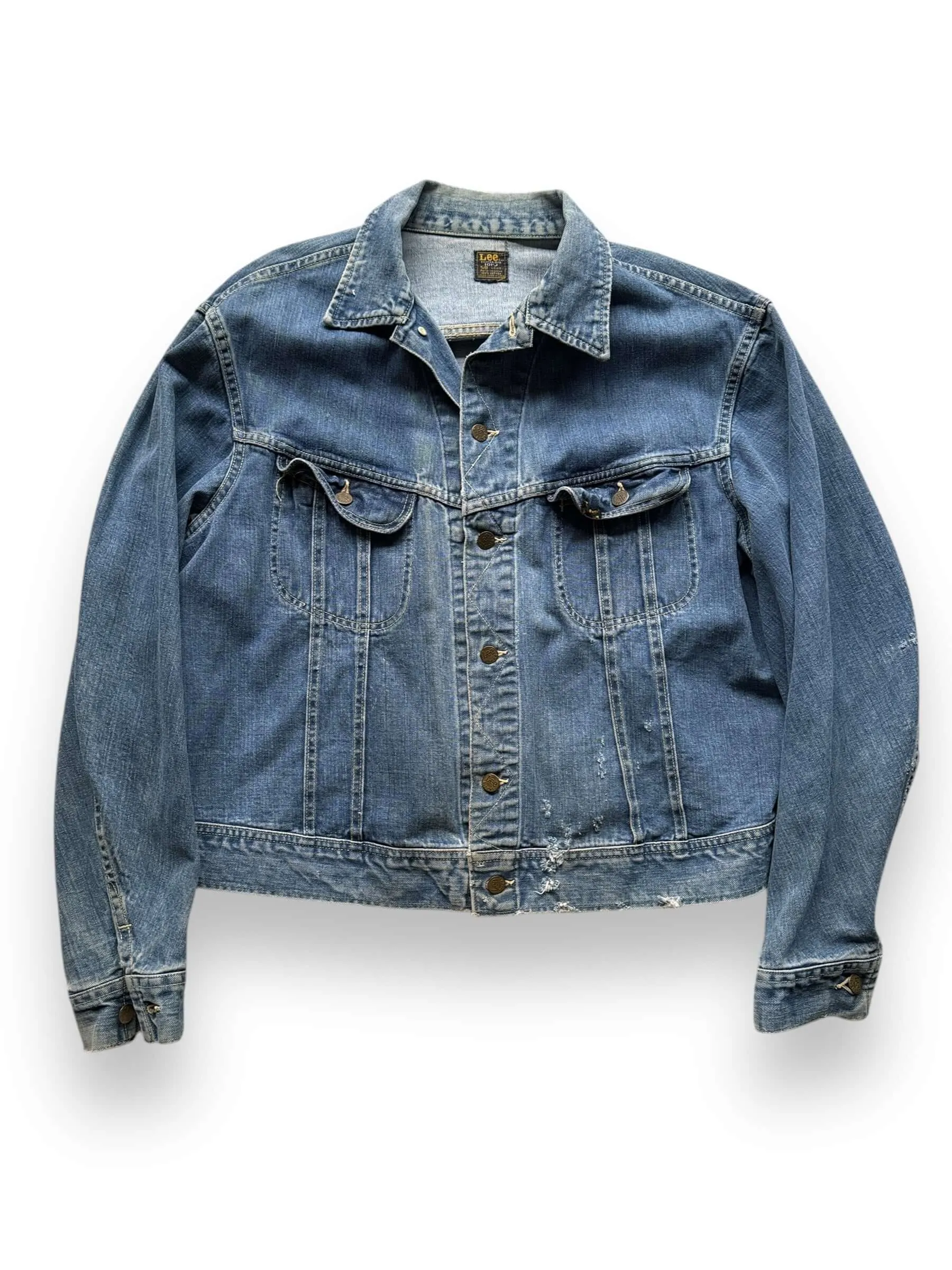 Vintage Lee 101-J Denim Jacket SZ 50 Long