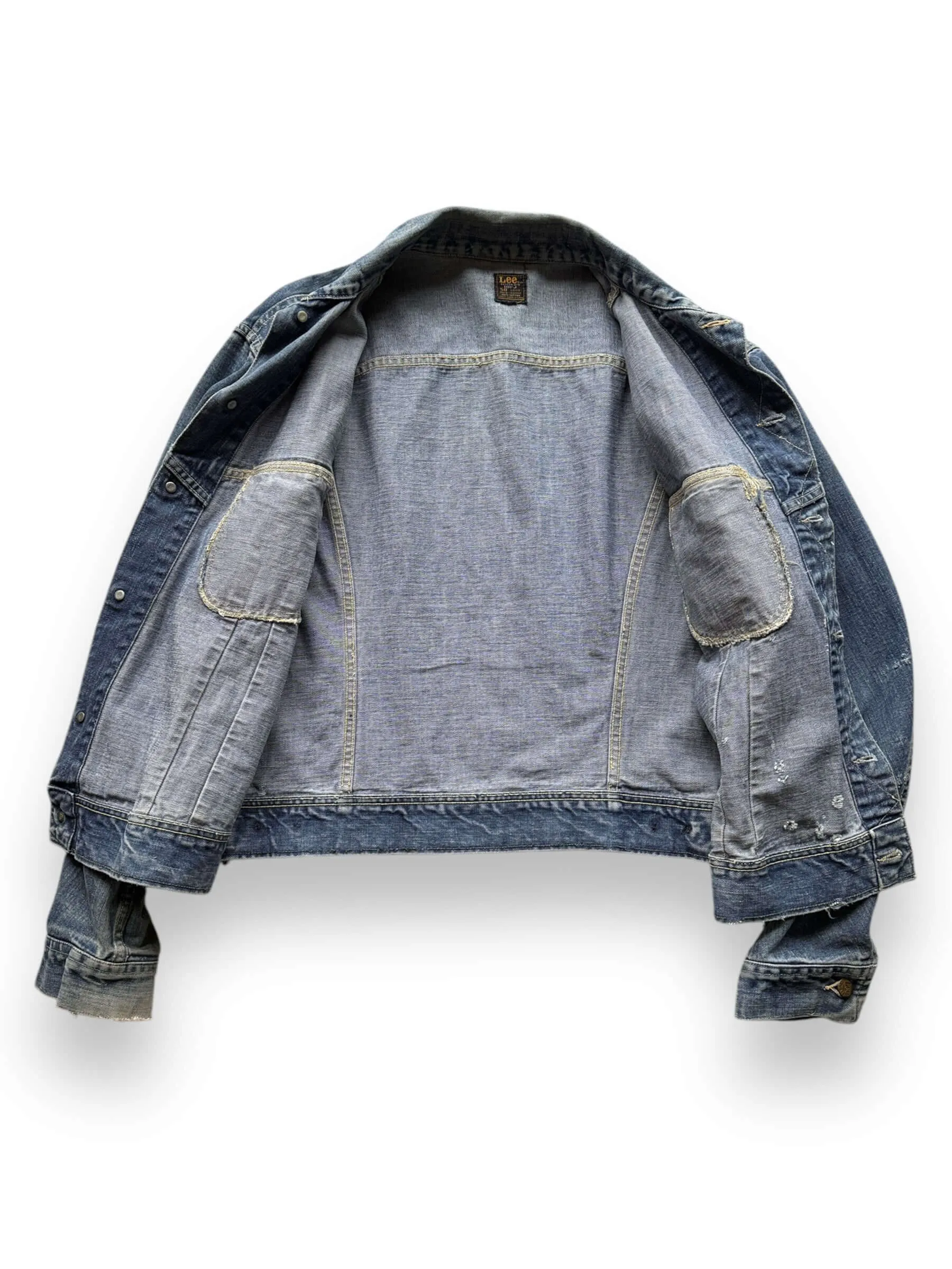 Vintage Lee 101-J Denim Jacket SZ 50 Long