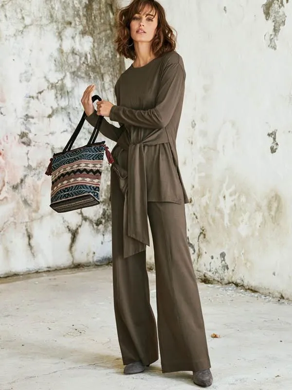 Wide Leg Slacks