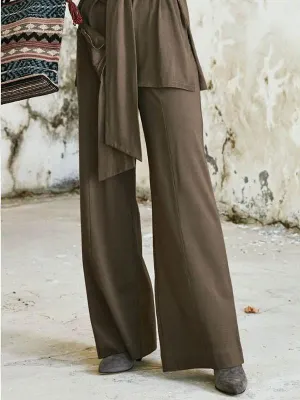 Wide Leg Slacks