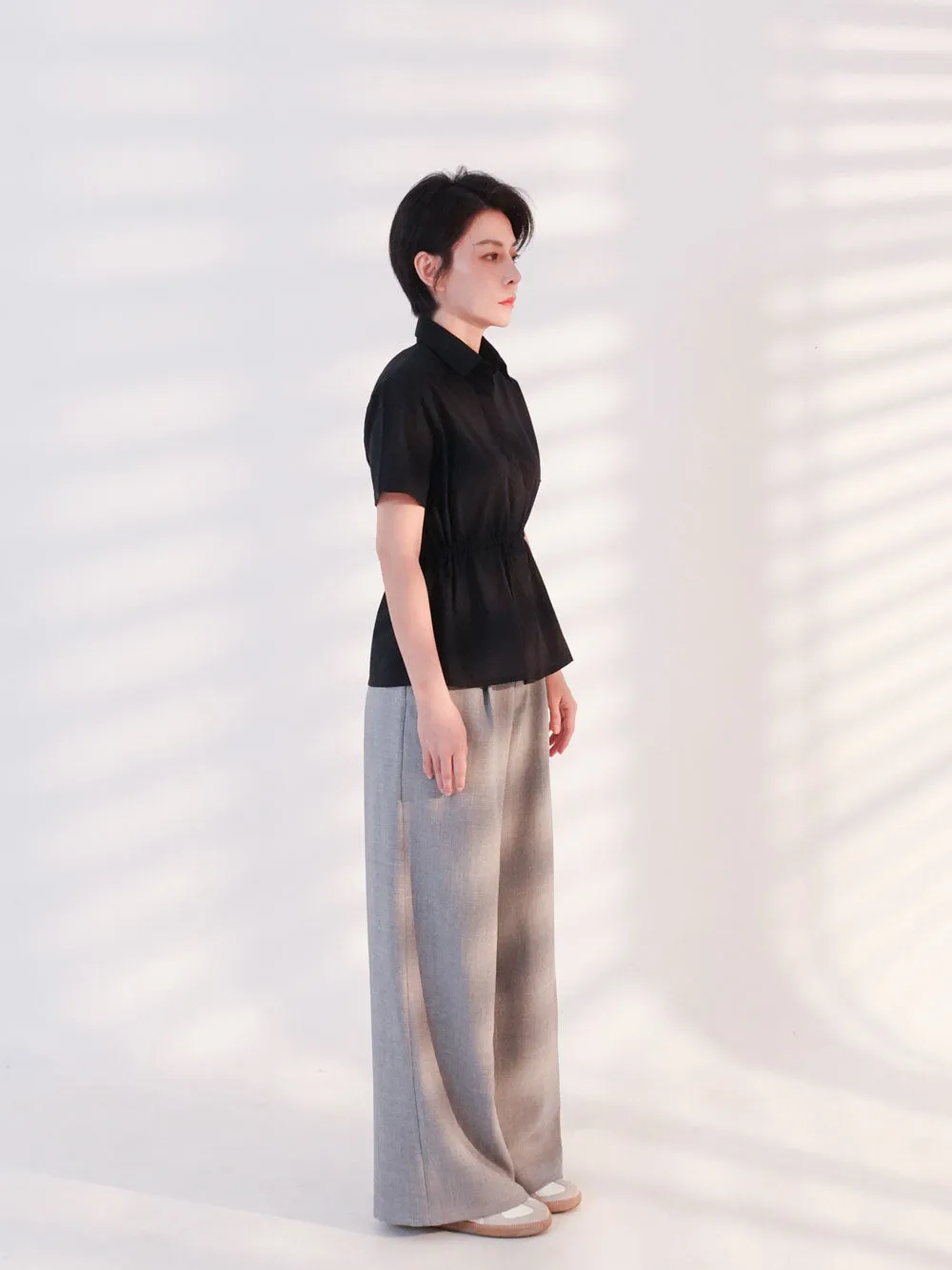 Wide Slacks Grey