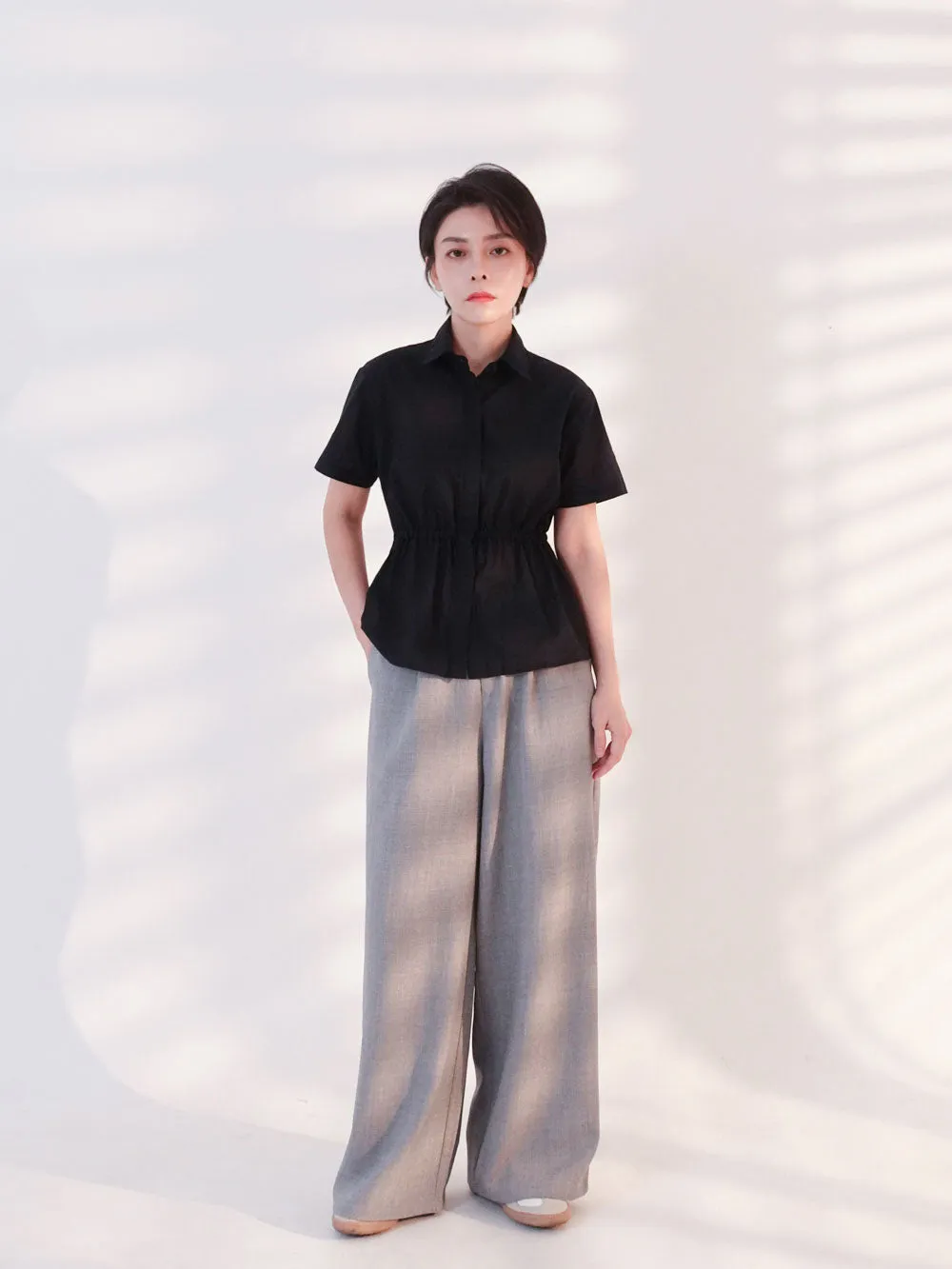 Wide Slacks Grey