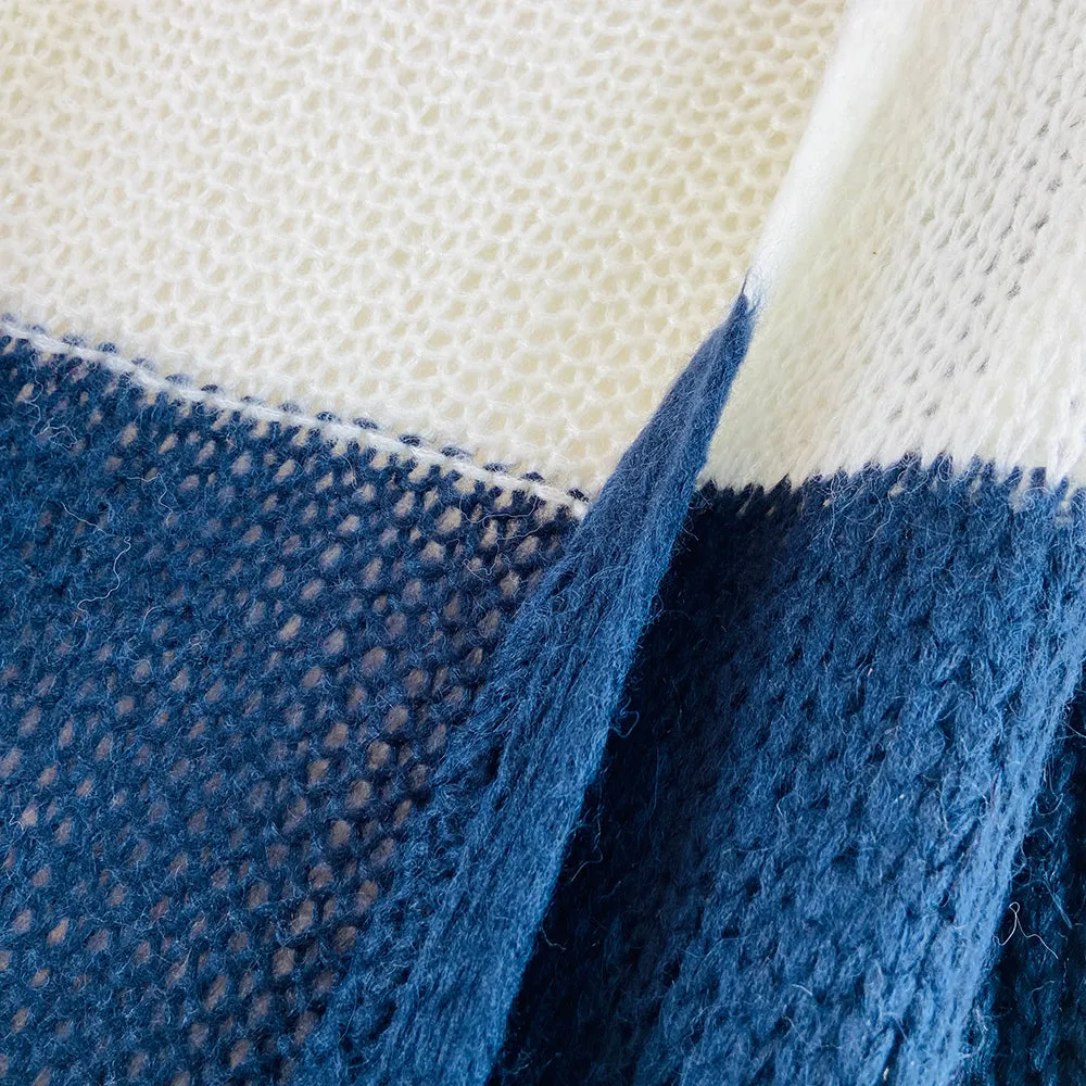 Womens Long Waffle Knit Open Cardigan